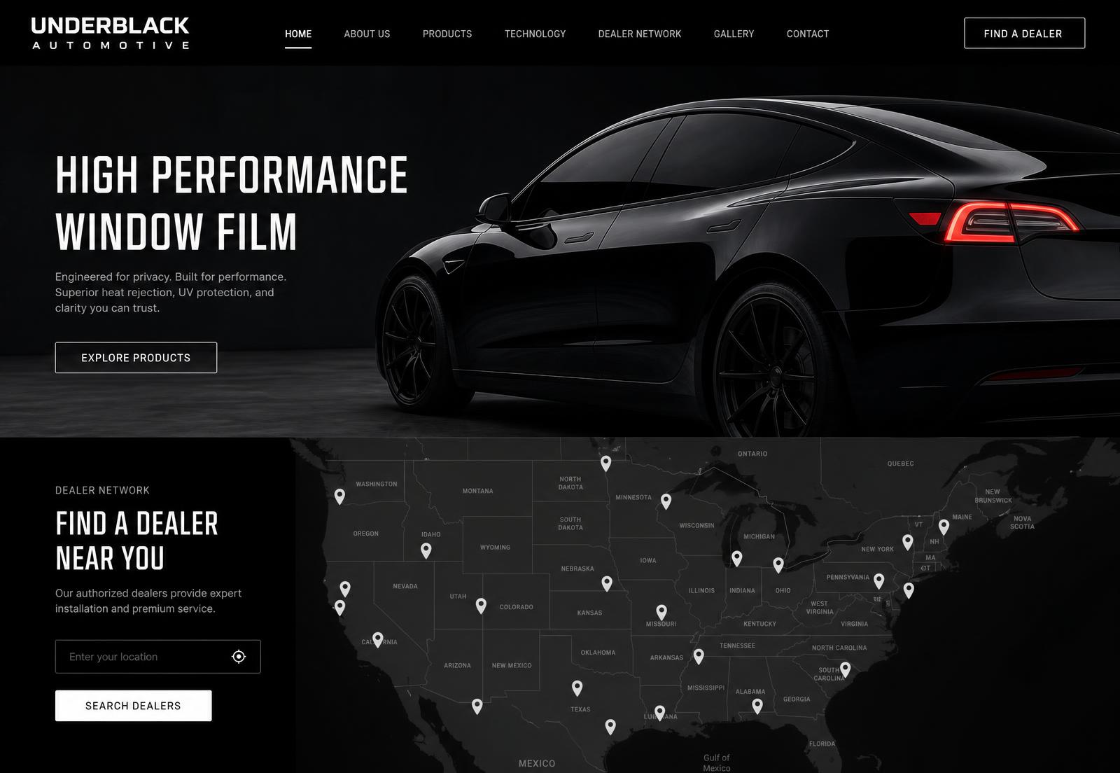 UNDERBLACK AUTOMOTIVE 제작 화면